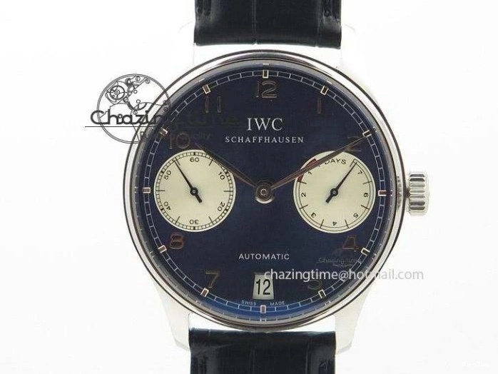 MIROTIME 0507 Portuguese IW3714 Diam ZF V2 1:1 Best Edition White Dial RG Numbers On Brown Leather Strap A79350 (Slim Movement) Fashionable 7246